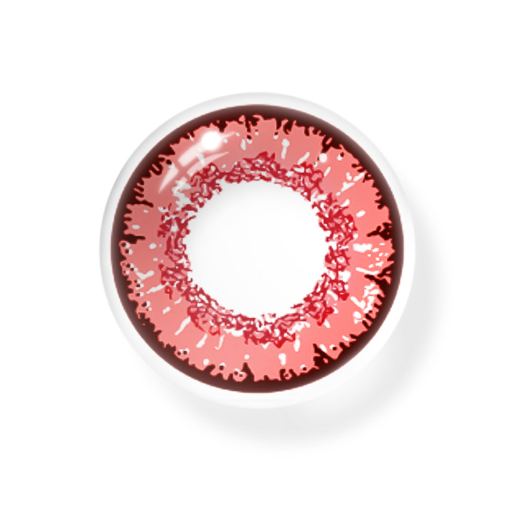 Cosplay Queen Dark Pink Coloured red Contact Lenses Secondary image