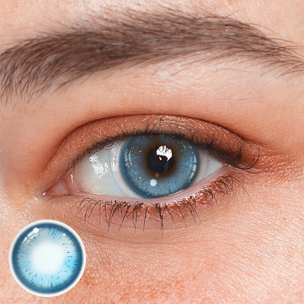 Deema Blue Coloured Contact Lenses Main image
