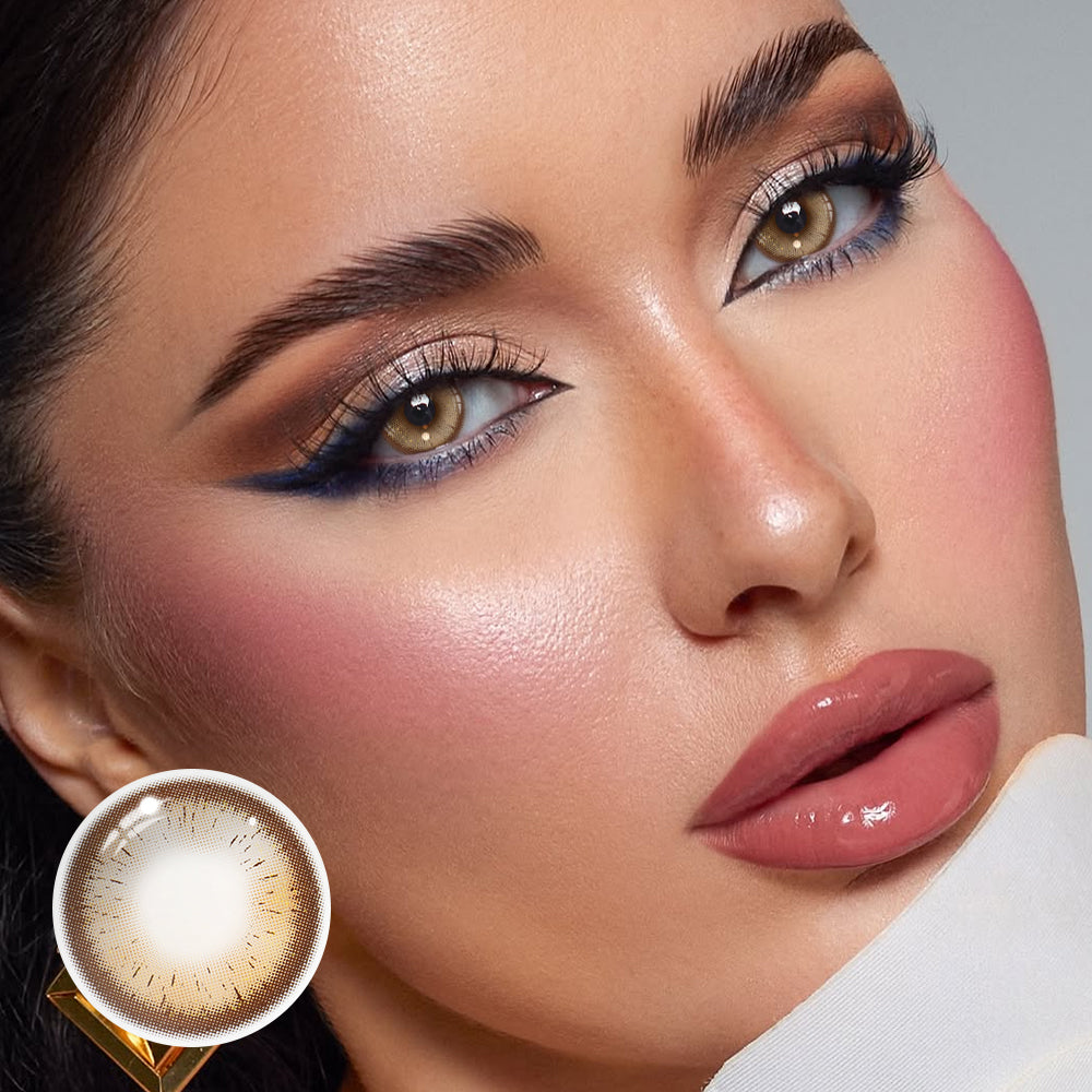 Deema Brown Coloured Contact Lenses Secondary image