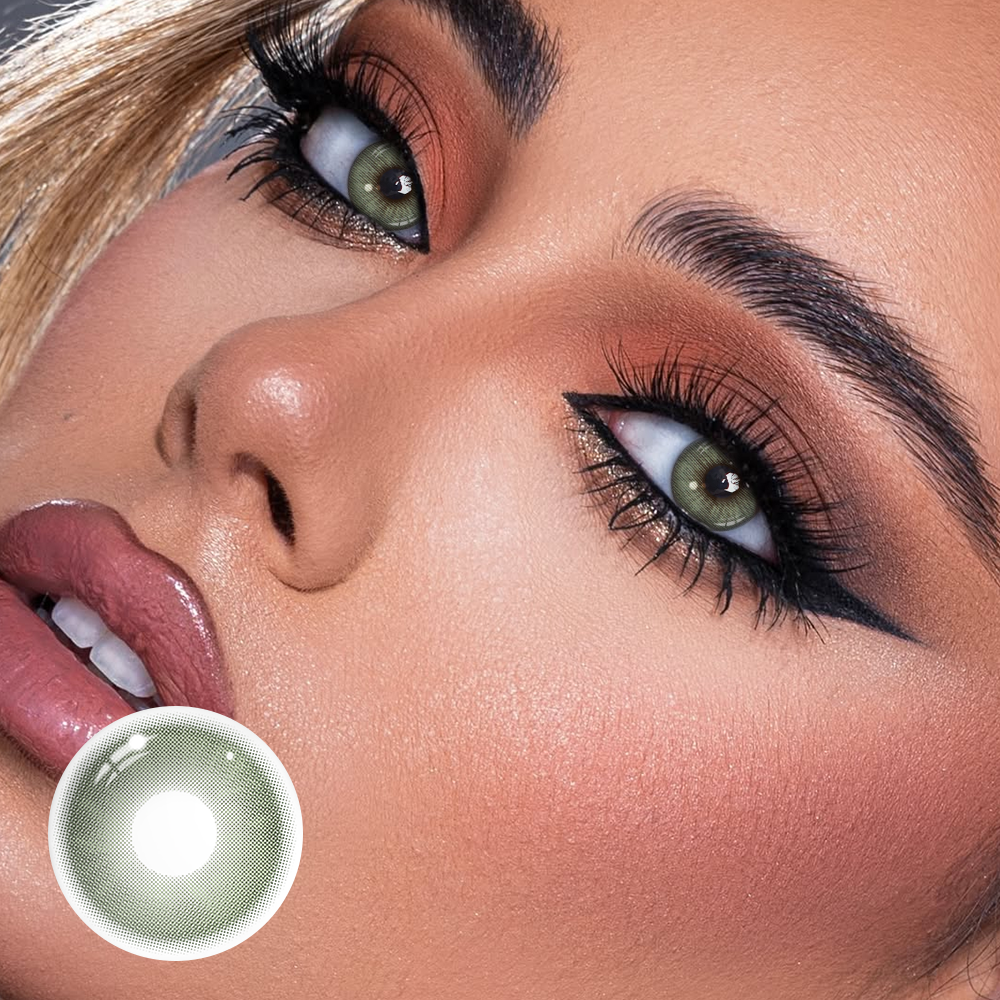 Marin Green Coloured Contact Lenses Secondary image