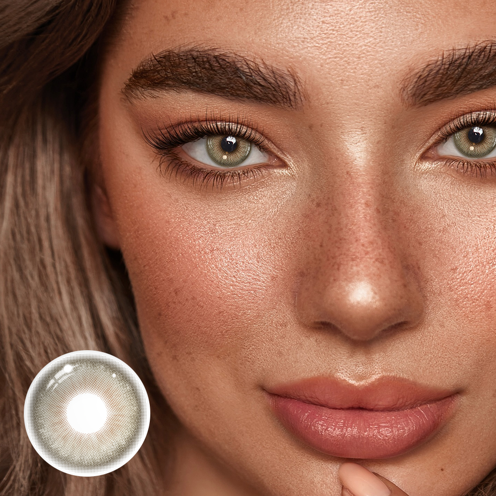 Lilian Brown Coloured Contact Lenses Secondary image