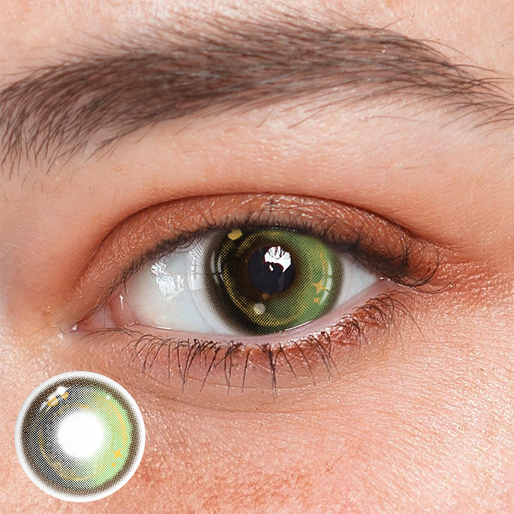 Hortencia Green Coloured Contact Lenses Main image