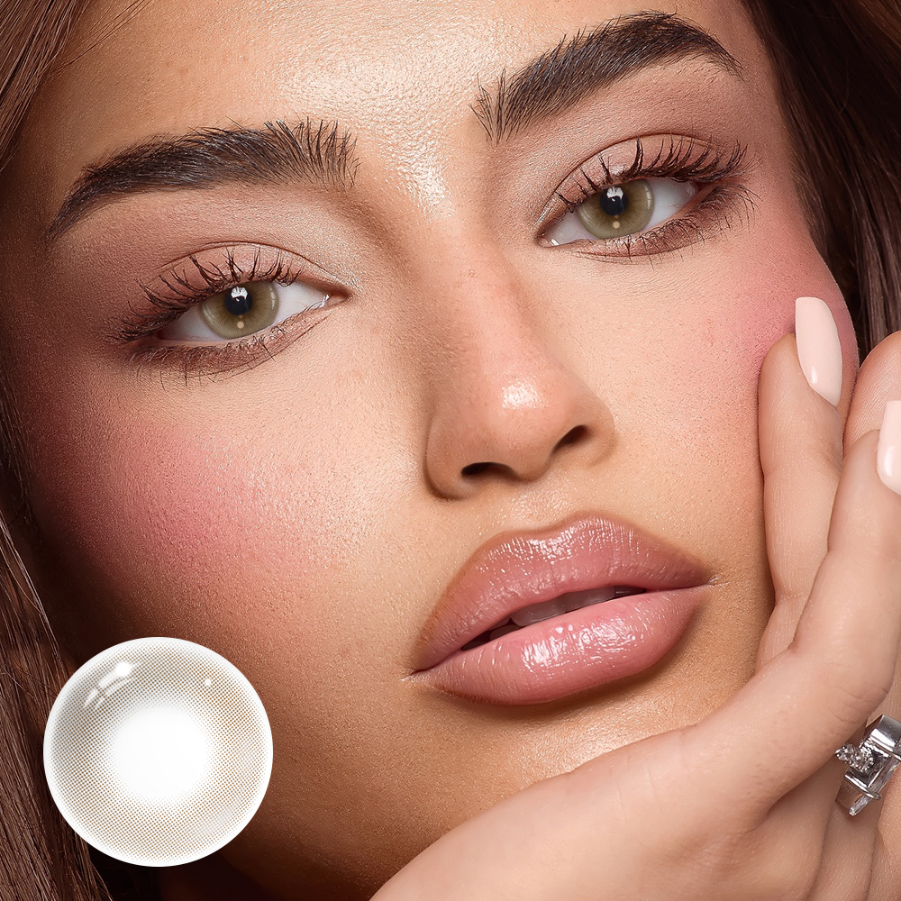 Yara Flowing Brown Coloured Contact Lenses Secondary image
