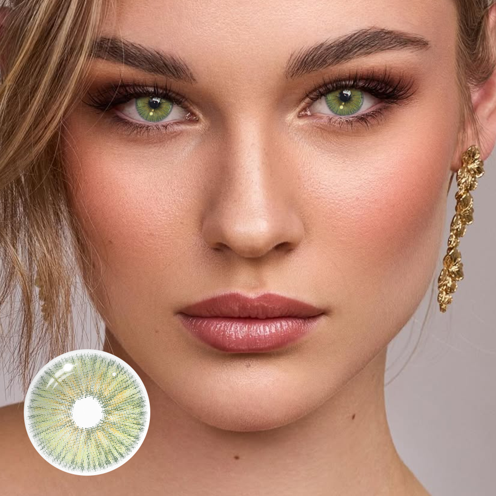 Karla Green Coloured Contact Lenses Secondary image