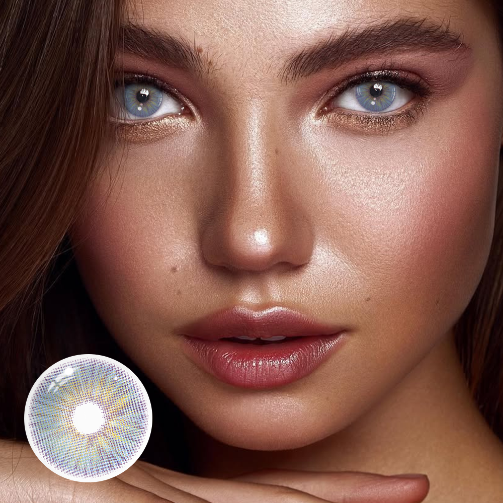 Karla Purple Coloured Contact Lenses Secondary image
