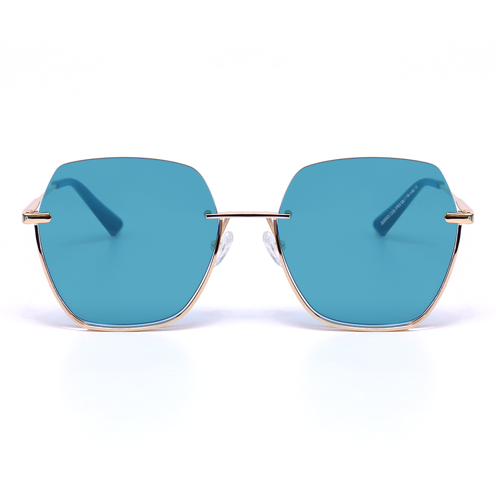Wanda Geometric Blue Sunglasses Main image