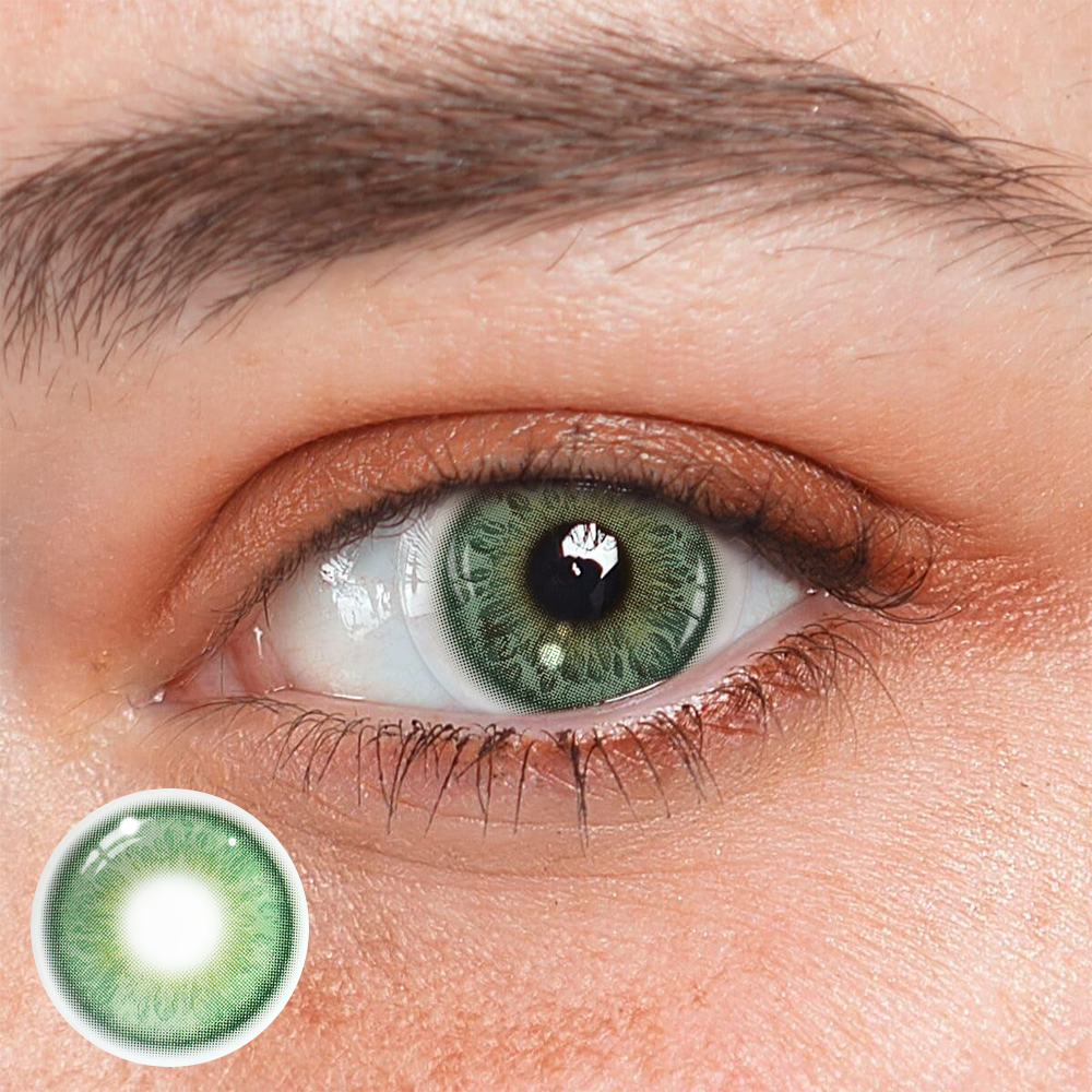 Kelly Green Coloured Contact Lenses Main image
