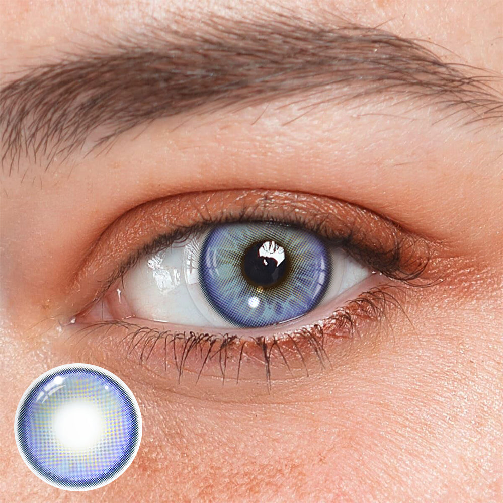 Elvina Purple Coloured Contact Lenses
