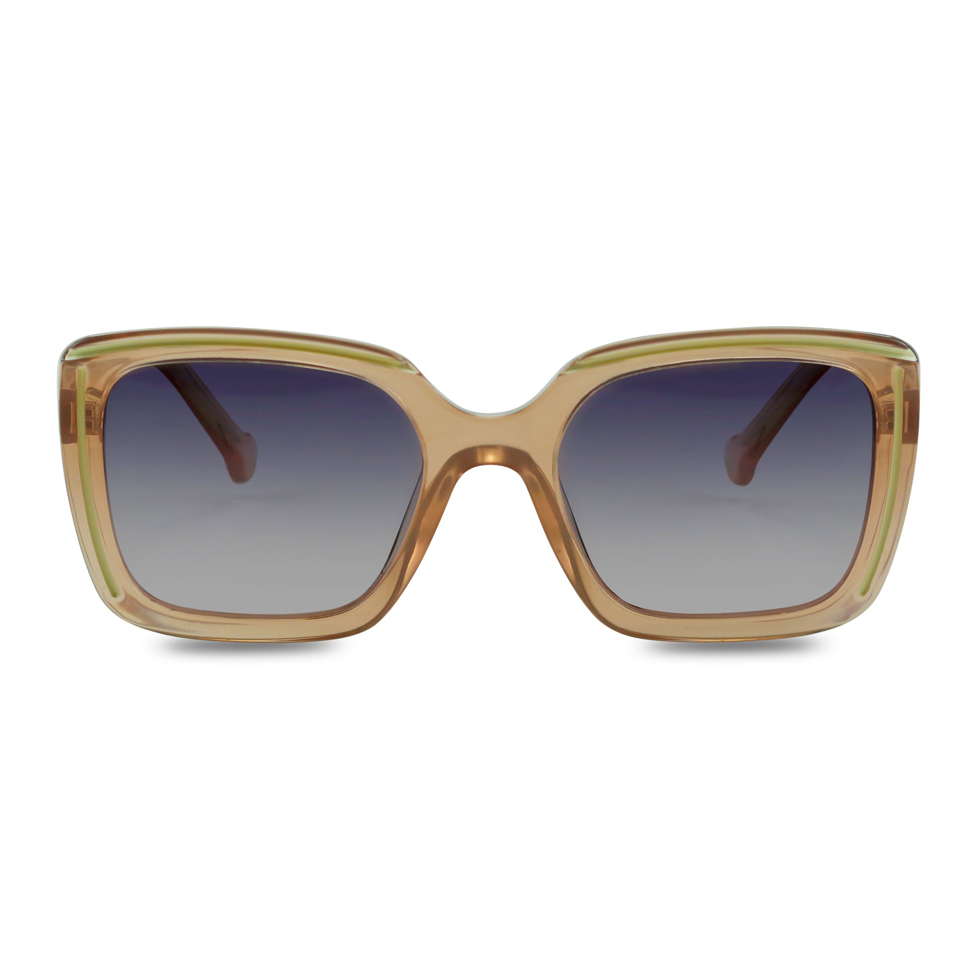 Diva Oversized Champagne Sunglasses
