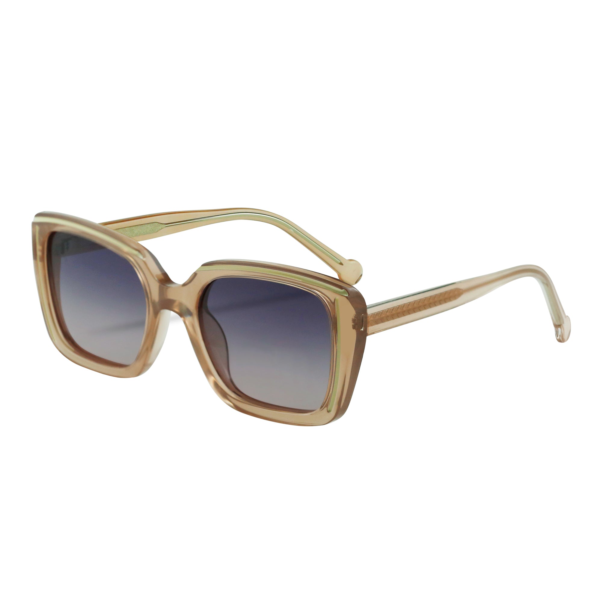 Diva Oversized Champagne Sunglasses Secondary image