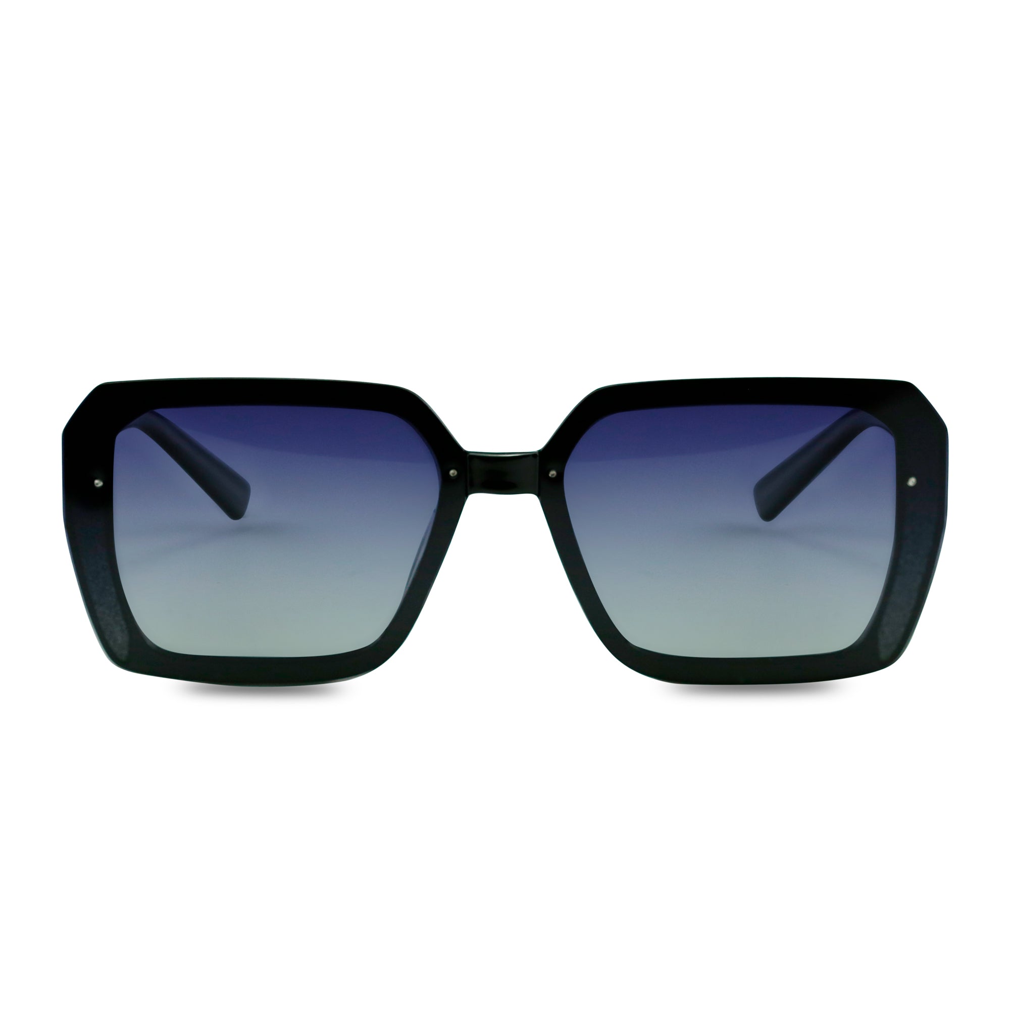 Maite Rectangle Black Sunglasses