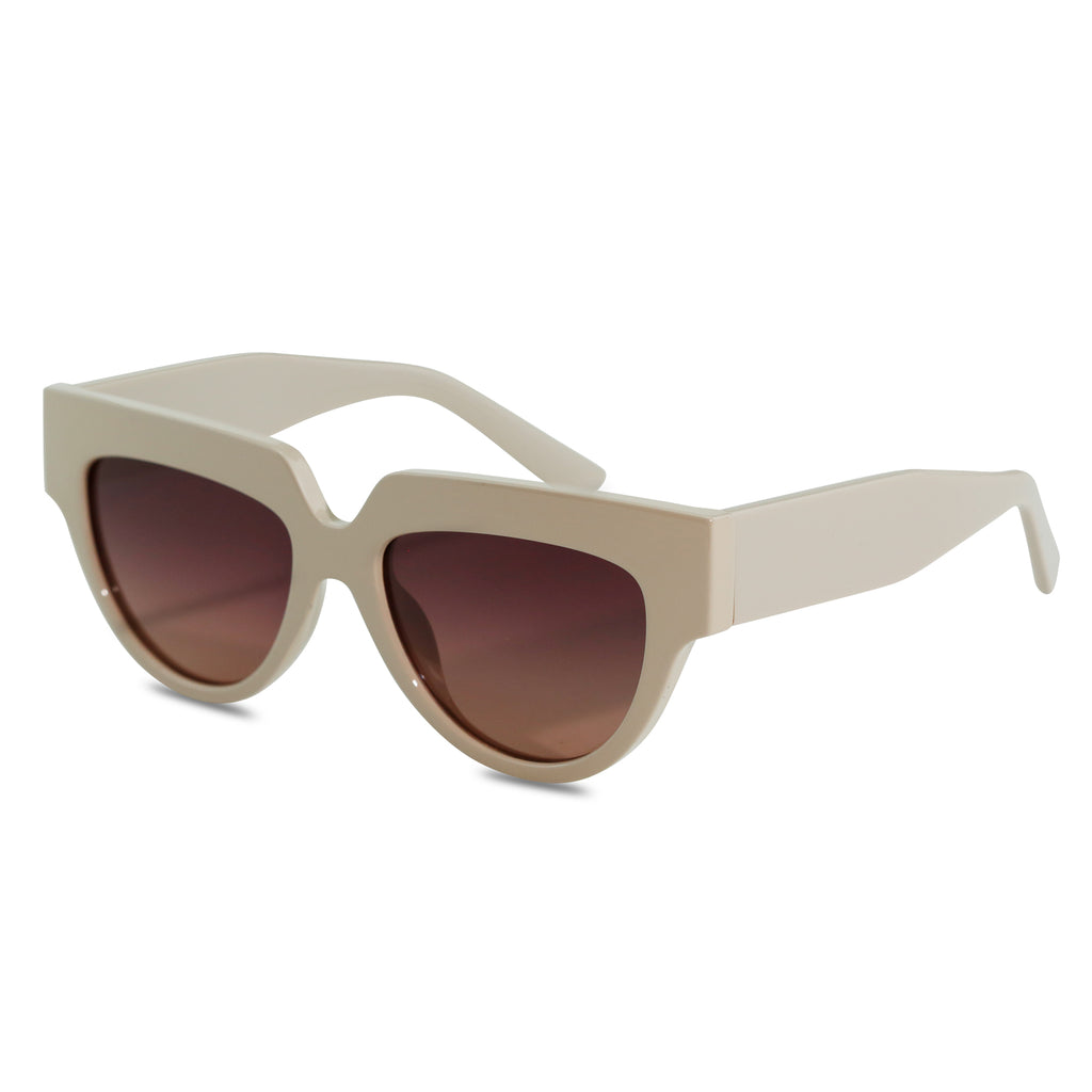 Rita Retro Squared Champagne Sunglasses