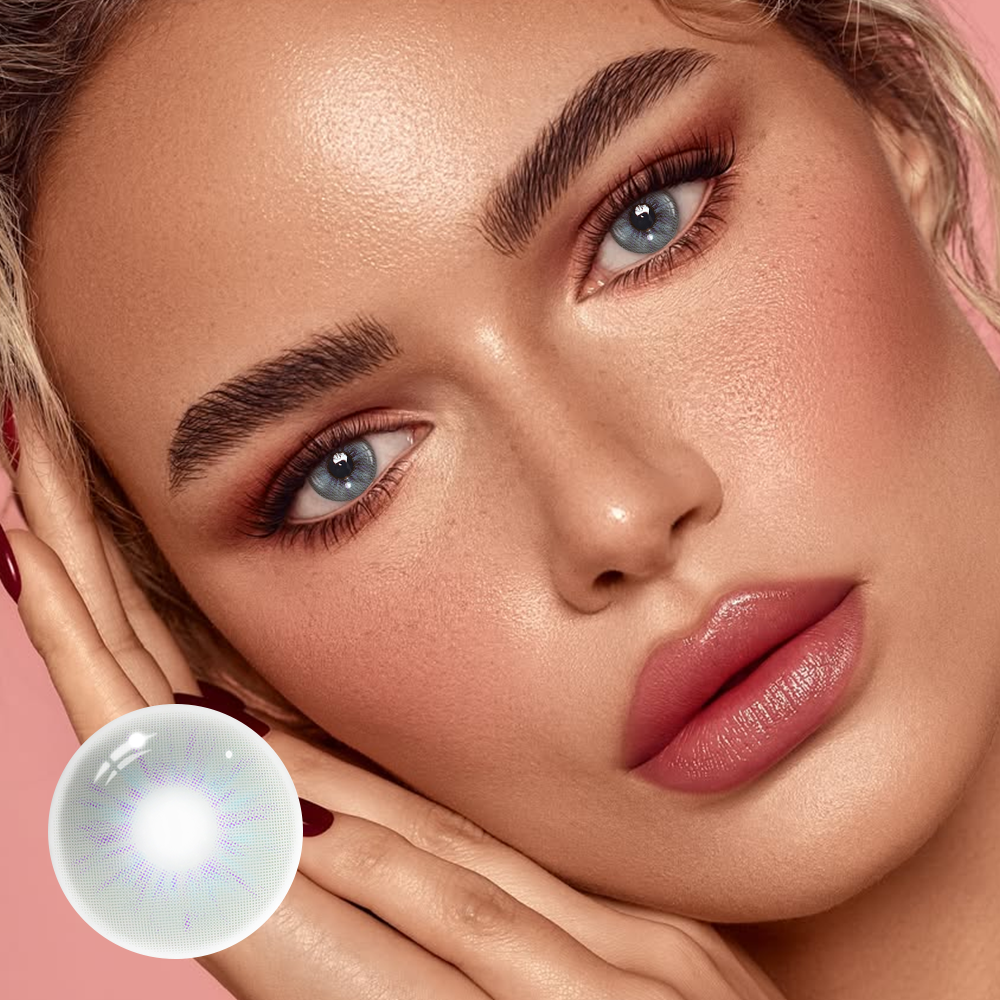 Cassia Light Gray Coloured Contact Lenses Secondary image
