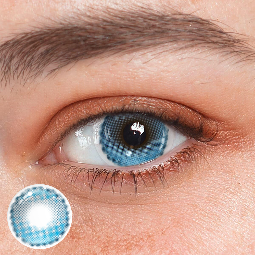 Yara Madien Blue Coloured Contact Lenses Main image