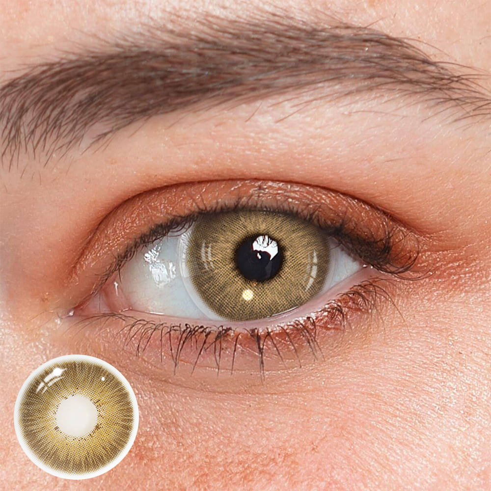 Amazonia Sahara Brown Prescription Coloured Contact Lenses Main image