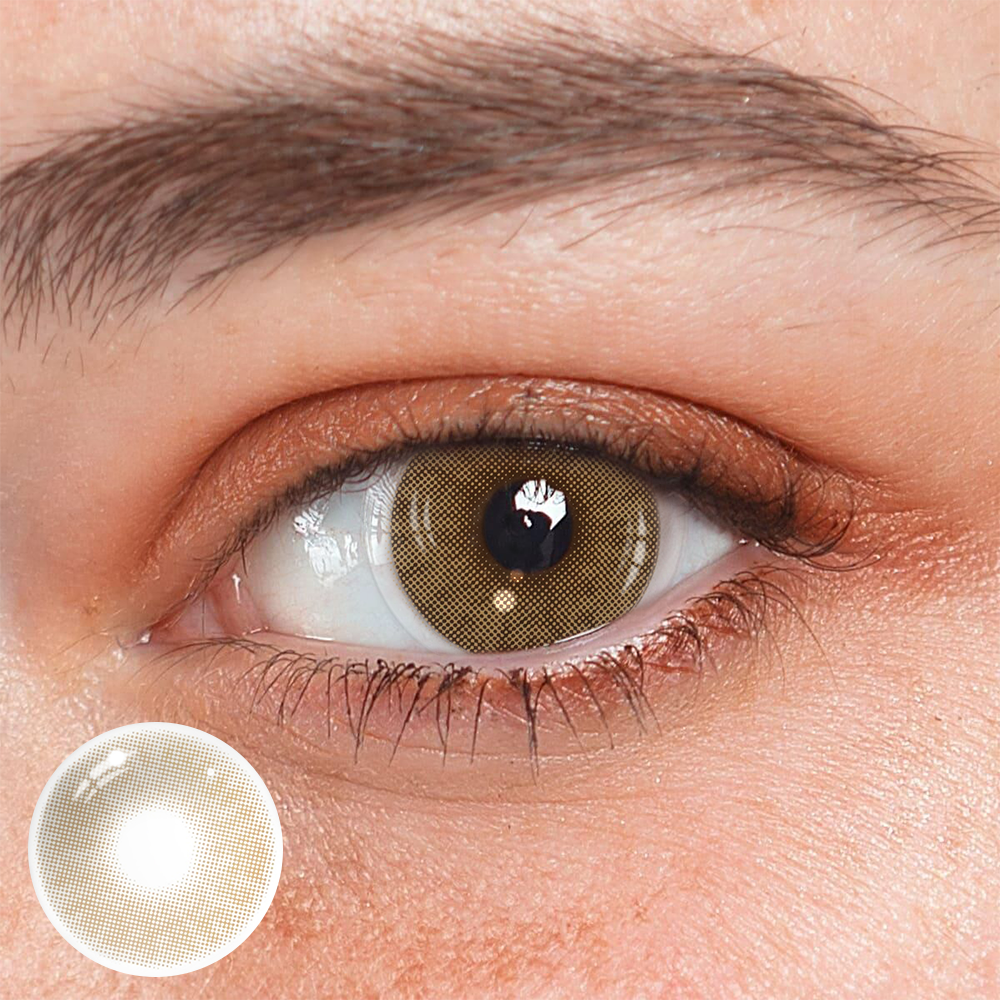 Matte Hazel Coloured Contact Lenses Main image
