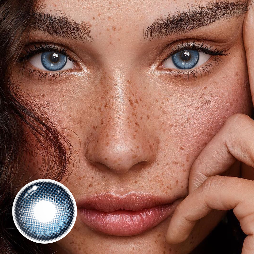 Yaqoot Blue Coloured Contact Lenses Secondary image