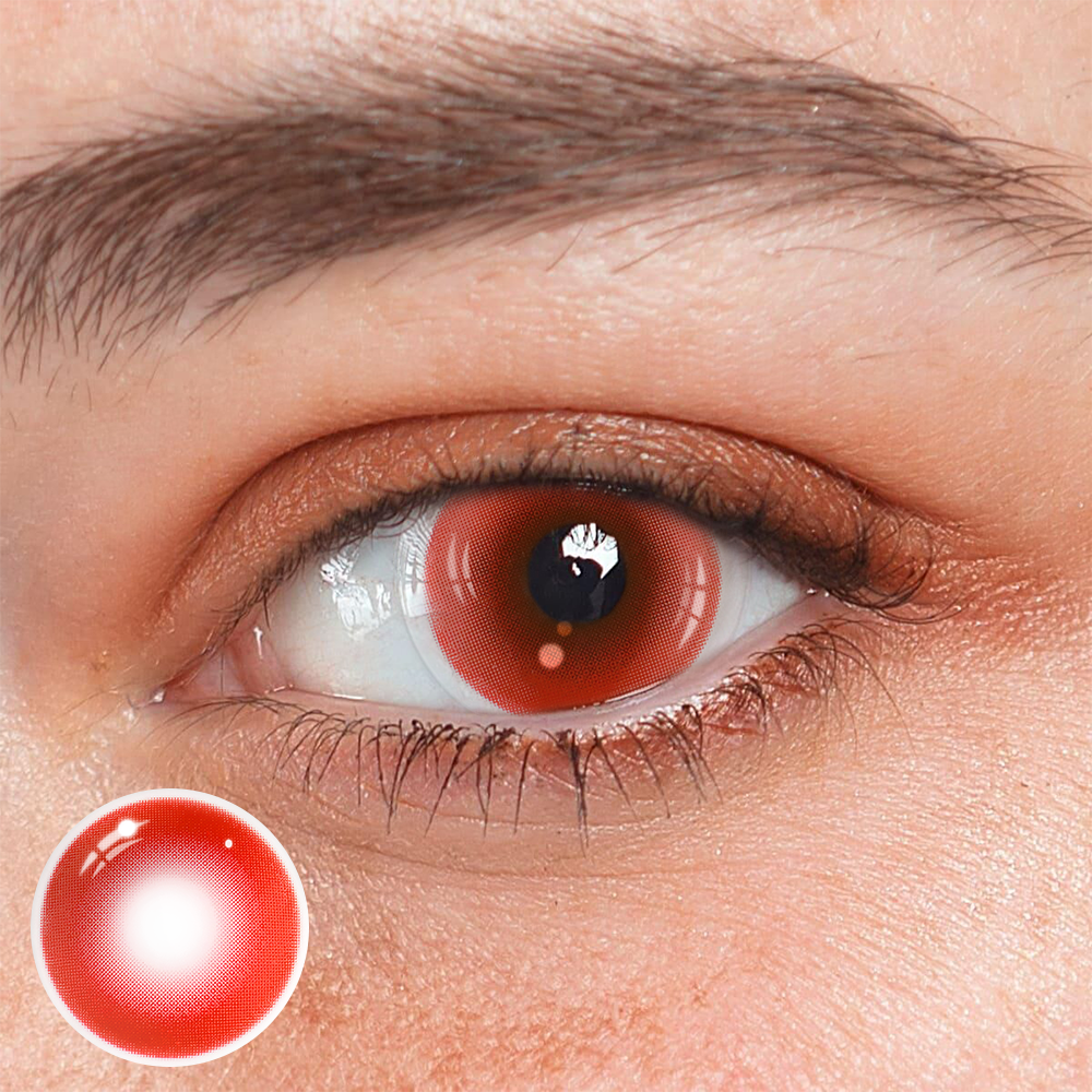 Cosplay Abyss Red Coloured Contact Lenses Main image