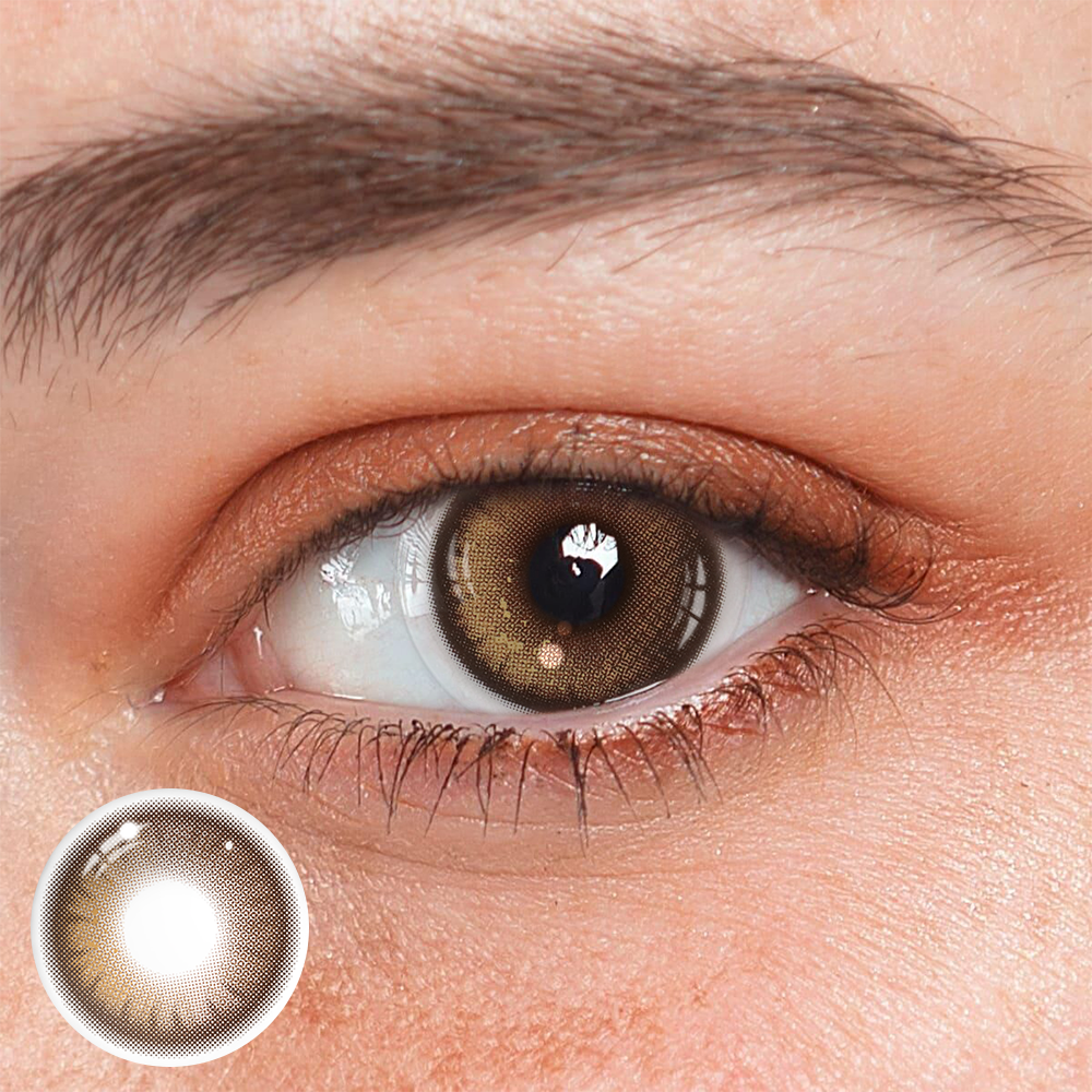 Yaqoot Brown Coloured Contact Lenses Main image