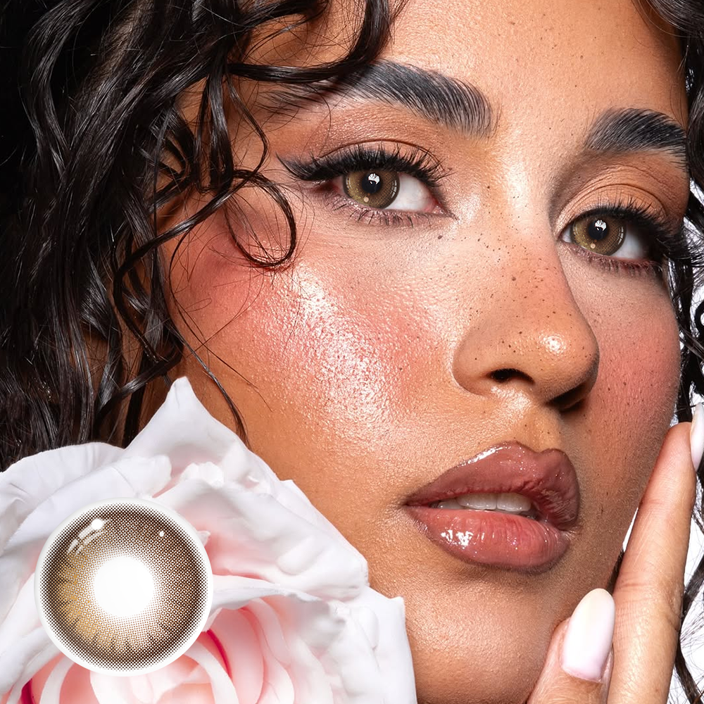 Yaqoot Brown Coloured Contact Lenses Secondary image