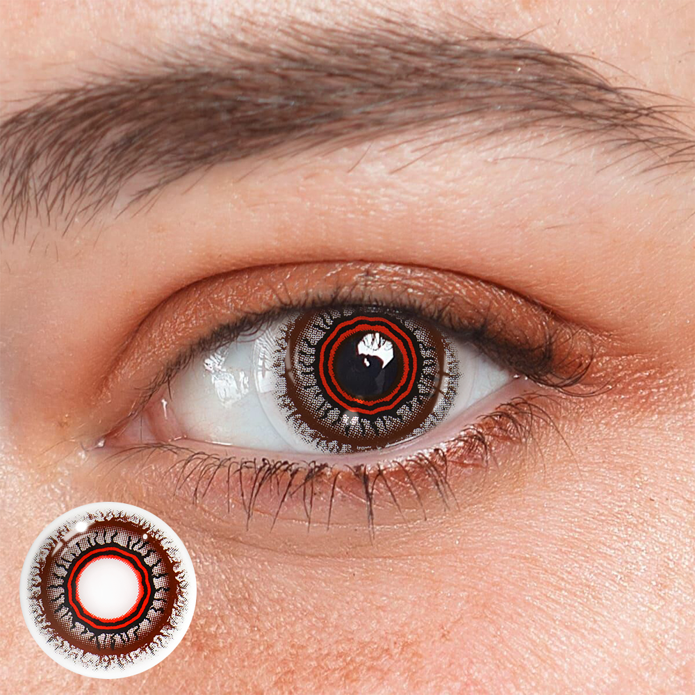 Cosplay Spider Obscura Red Coloured Contact Lenses Main image