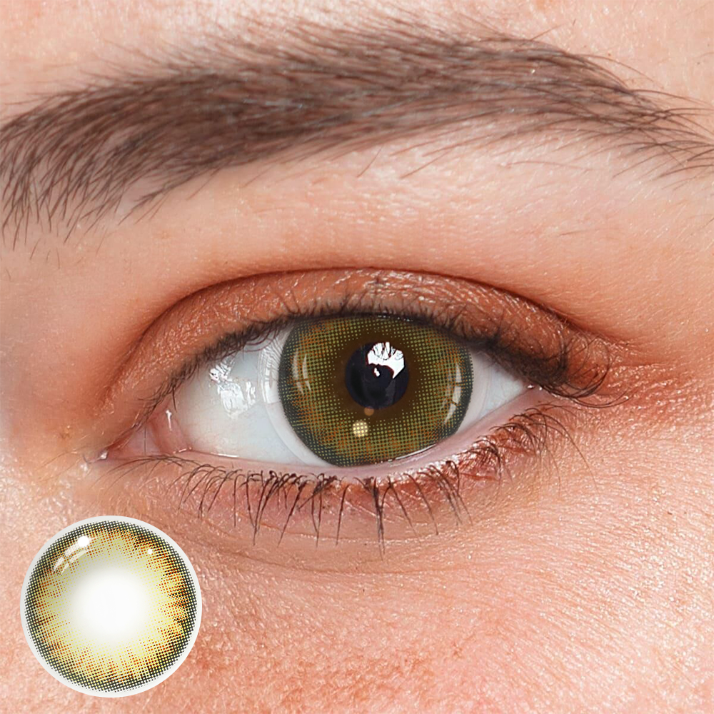 Pro Hazel Brown Coloured Contact Lenses Main image