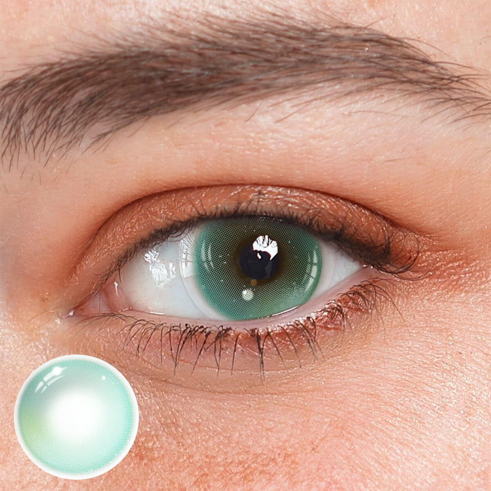 Cosplay Prism Pop Green Coloured Contact Lenses