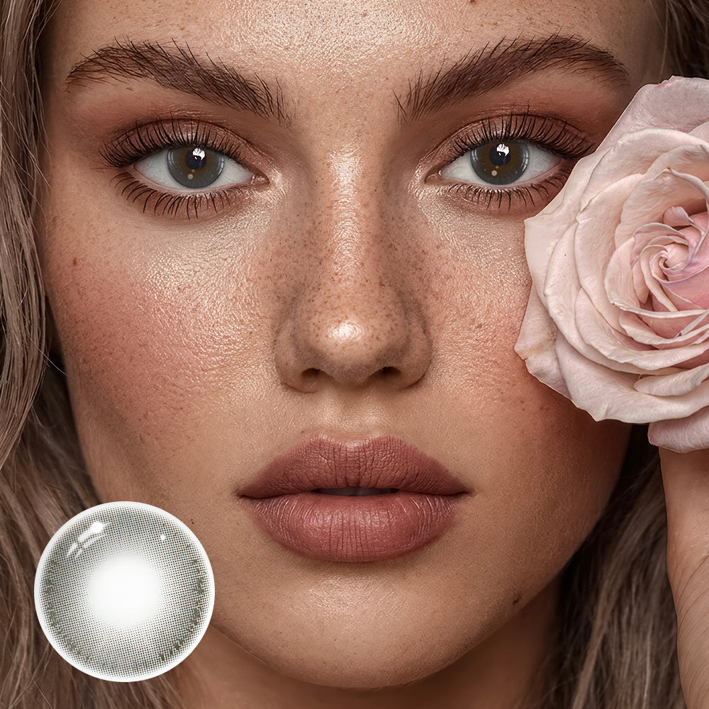 Emzar Gray Coloured Contact Lenses Secondary image
