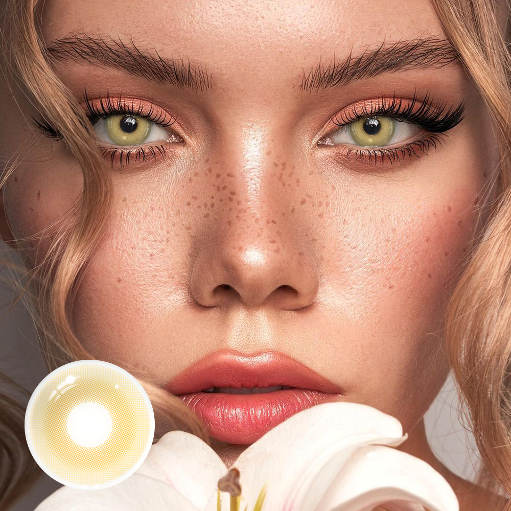 Pixie Brown Coloured Contact Lenses Secondary image
