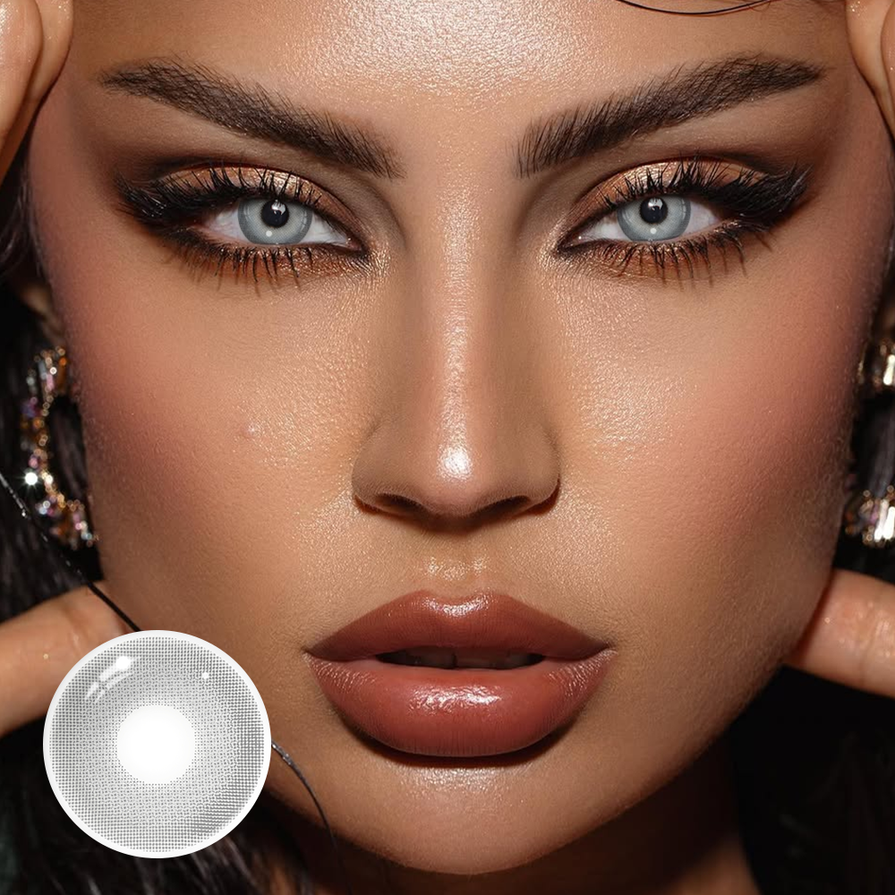 Pixie Gray Coloured Contact Lenses Secondary image