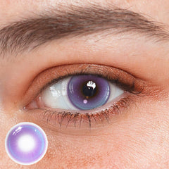 Cosplay Pudding Purple Coloured Contact Lenses