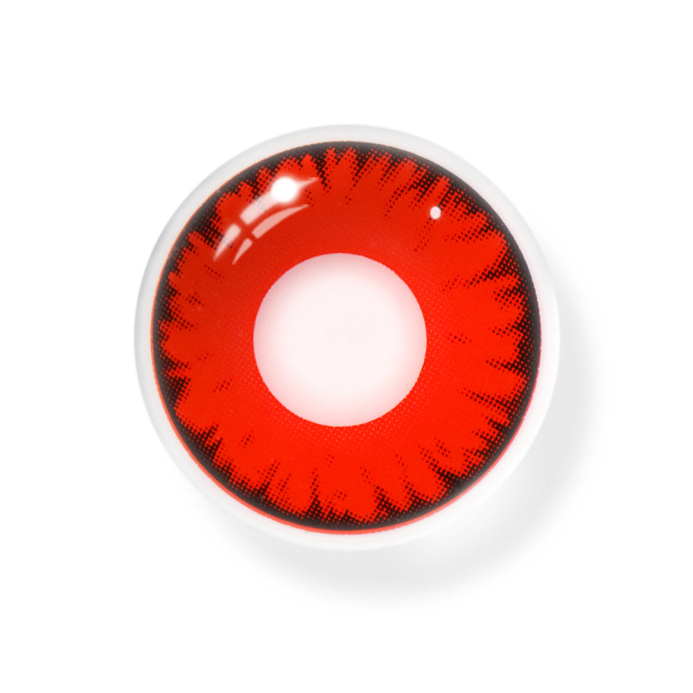 Cosplay Lucifer's Eye Red Prescription Coloured Contact Lenses Secondary image