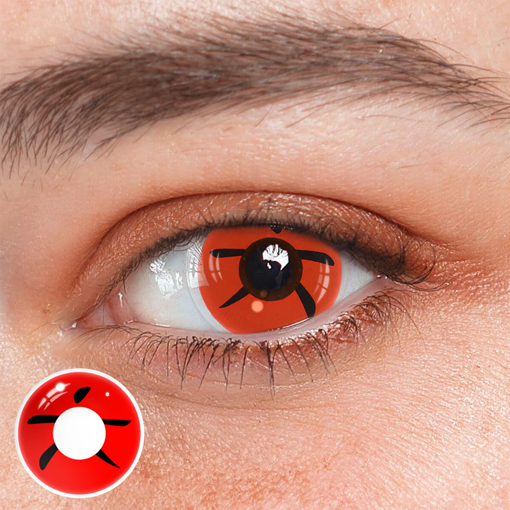 Cosplay NARUTO Madara Red Coloured Contact Lenses Main image