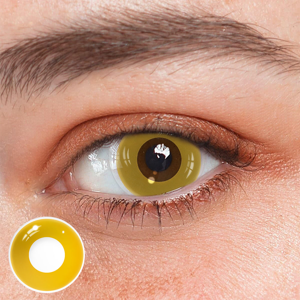 Cosplay Block Orange Coloured Contact Lenses Main image