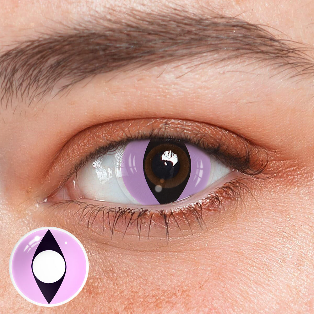 Cosplay Cat Eye Purple Coloured Contact Lenses Main image