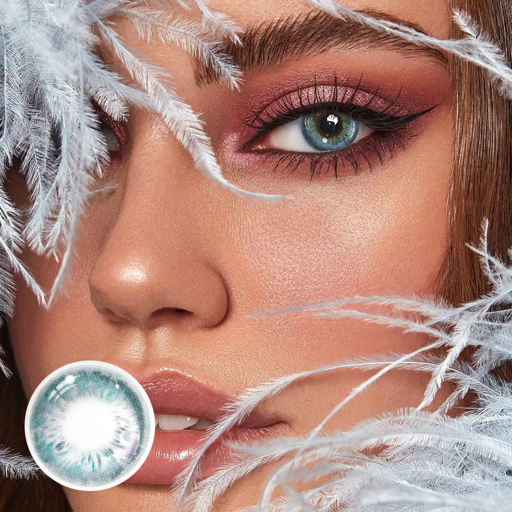 Larimar Blue Coloured Contact Lenses Secondary image