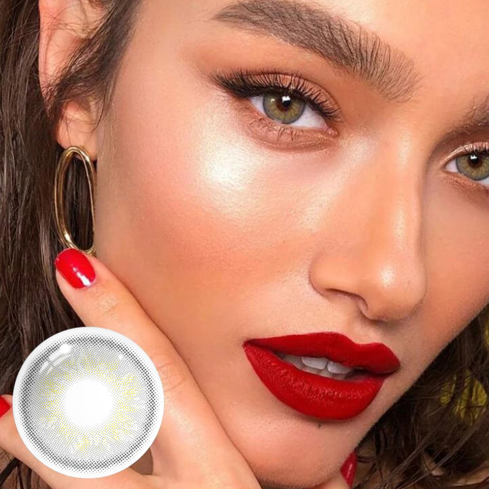 Russia Light Brown Prescription Coloured Contact Lenses Secondary image