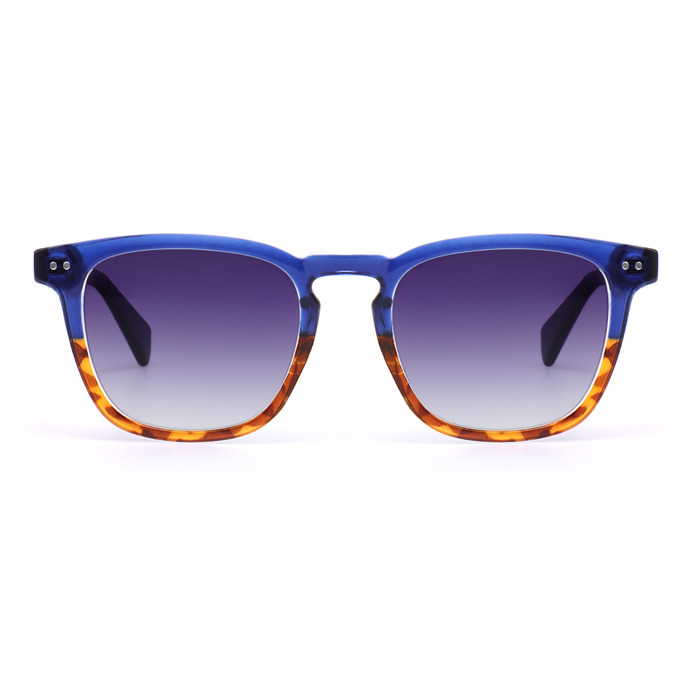 Sylvia Retro Square Blue Sunglasses Main image