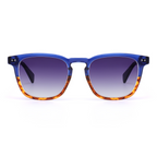 Sylvia Retro Square Blue Sunglasses