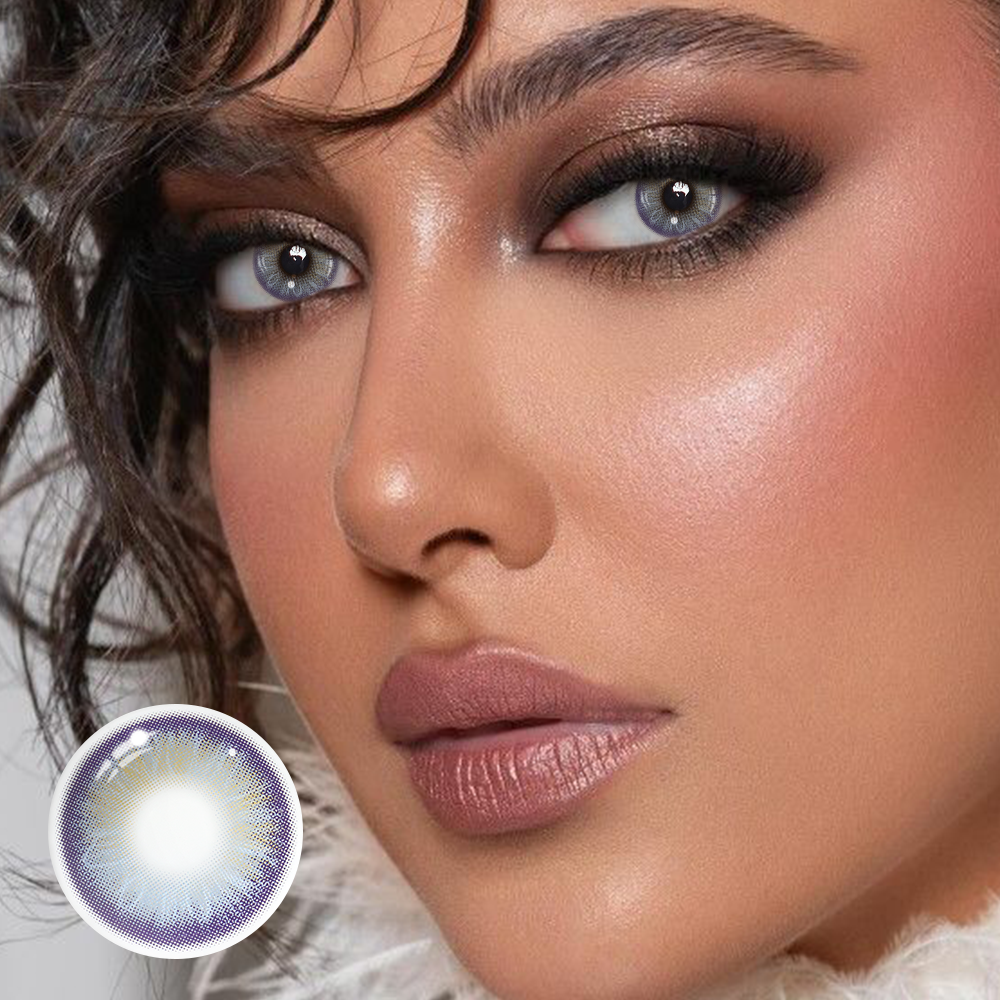 Melania Blue Coloured Contact Lenses Secondary image