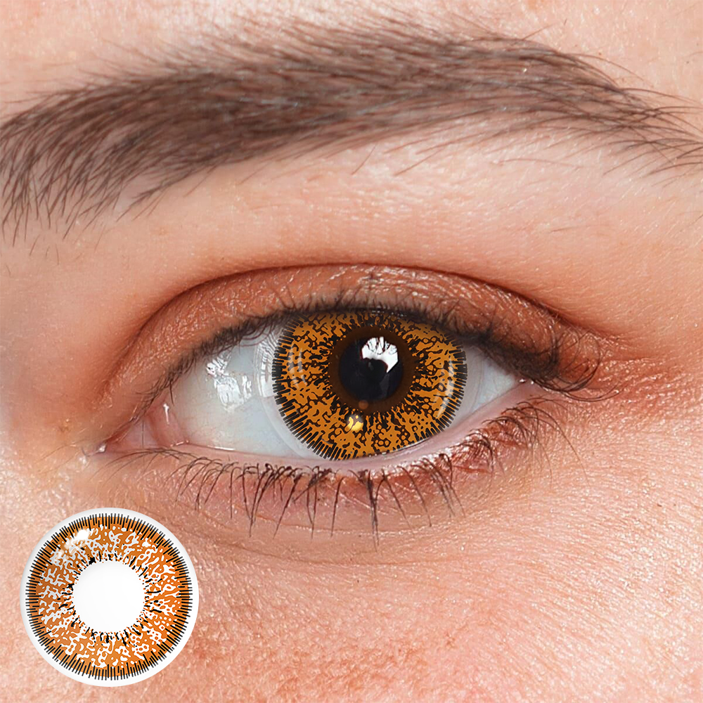 Cosplay Succubus Brown Coloured Contact Lenses Main image