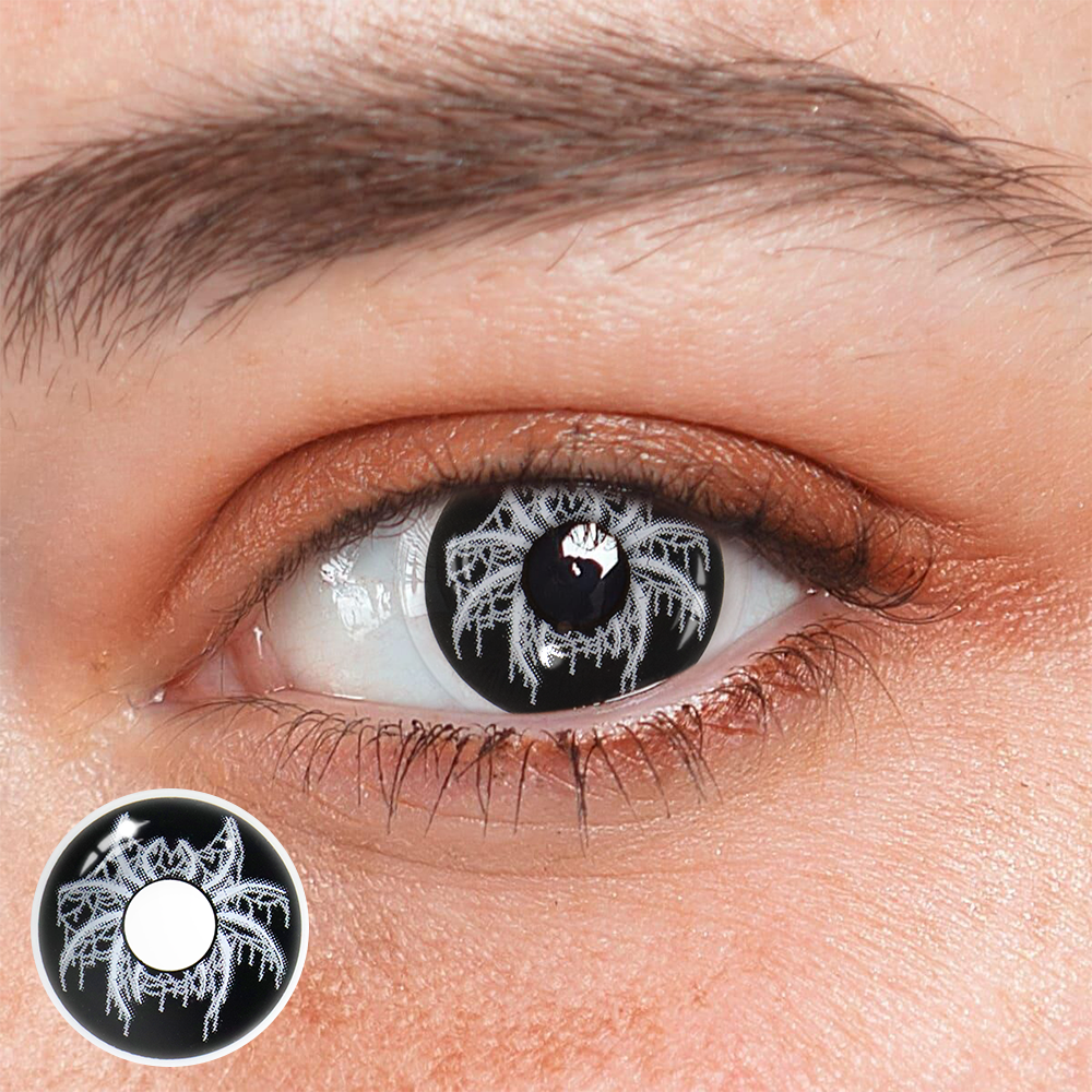 Cosplay Spider Jade Black Coloured Contact Lenses Main image