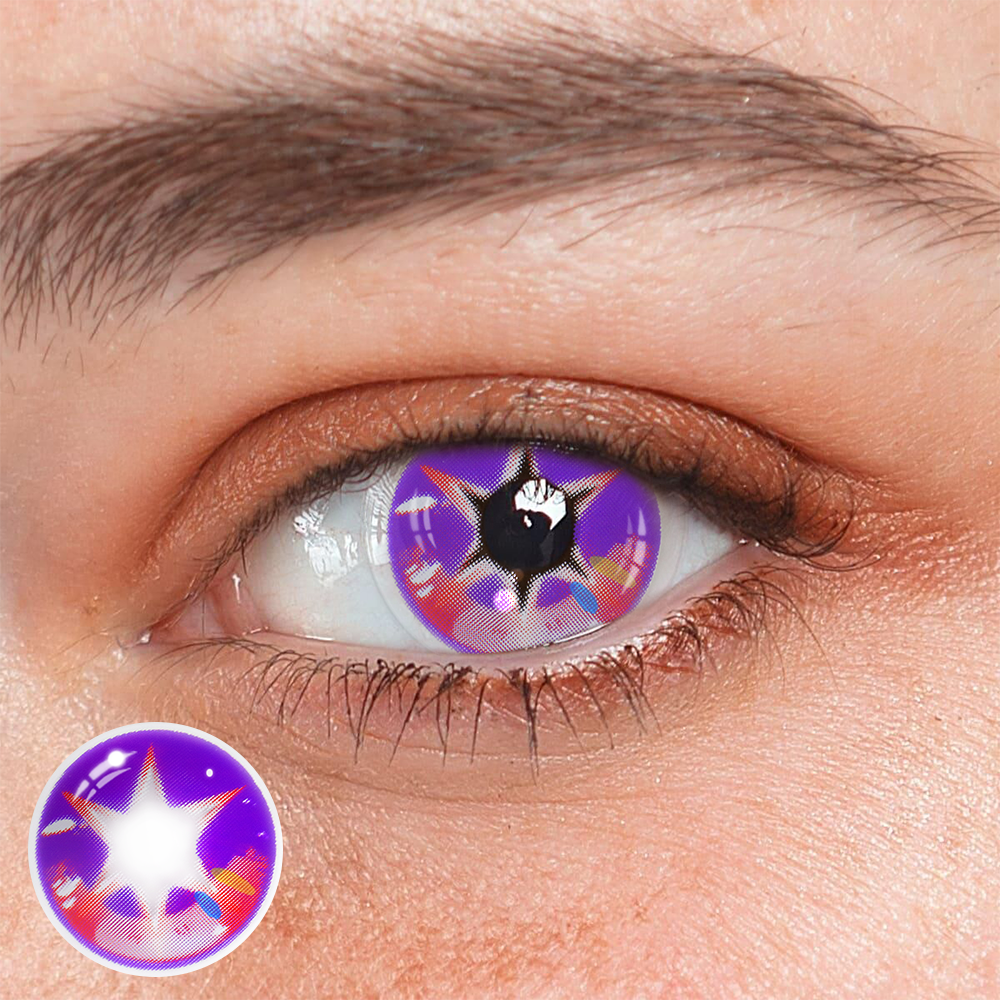 Cosplay Oshi No Ko Hoshino Speacial Star Purple Coloured Contact Lenses
