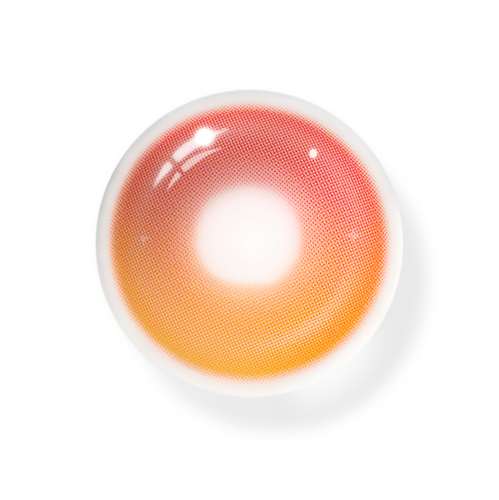 Cosplay Midsummer's Day Orange Coloured Contact Lenses Secondary image