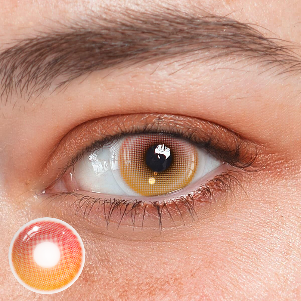 Cosplay Midsummer's Day Orange Coloured Contact Lenses Main image