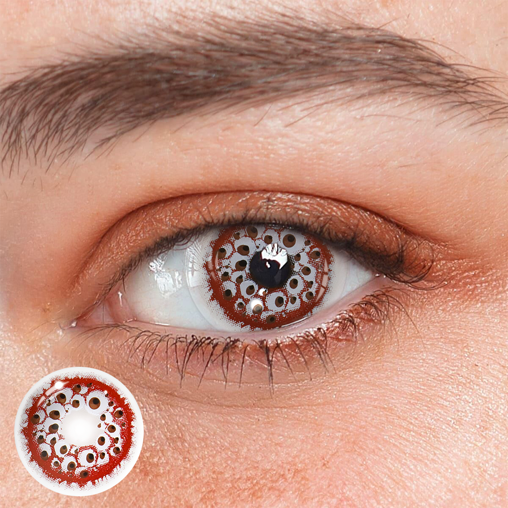 Cosplay West Queen Red Coloured Contact Lenses
