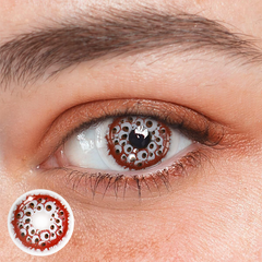 Cosplay West Queen Red Coloured Contact Lenses
