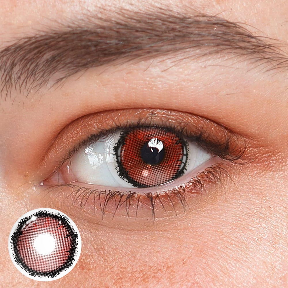 Cosplay Witch’s Thorn Red Coloured Contact Lenses