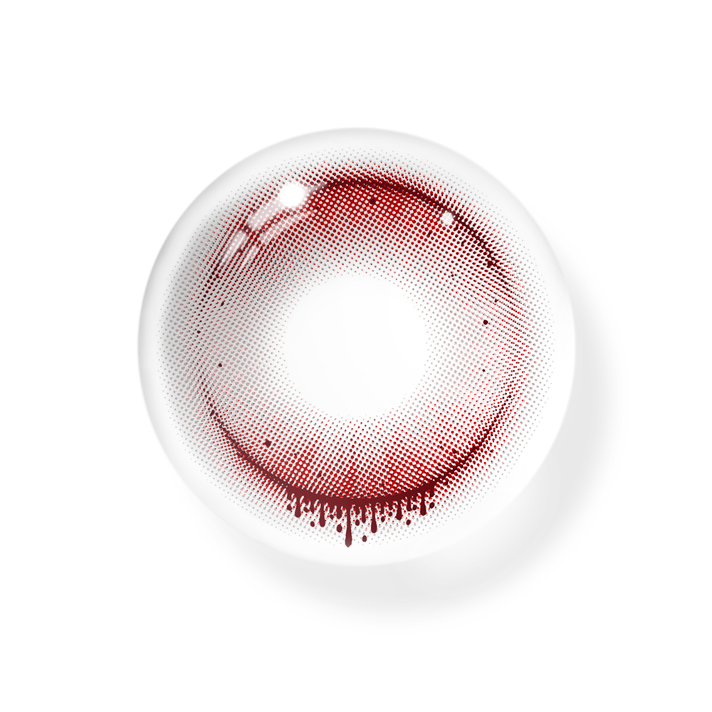 Cosplay Witch's Tears Red Coloured Contact Lenses Secondary image