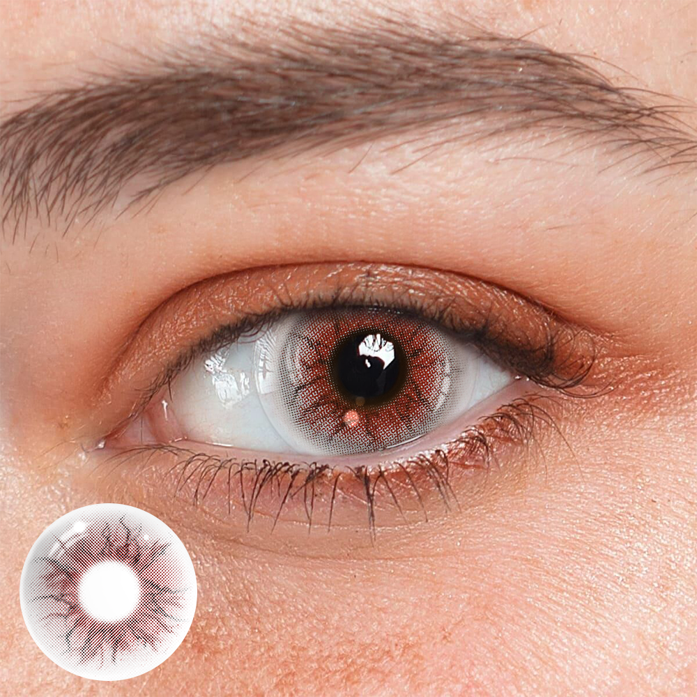 Cosplay Weird Red Coloured Contact Lenses Main image
